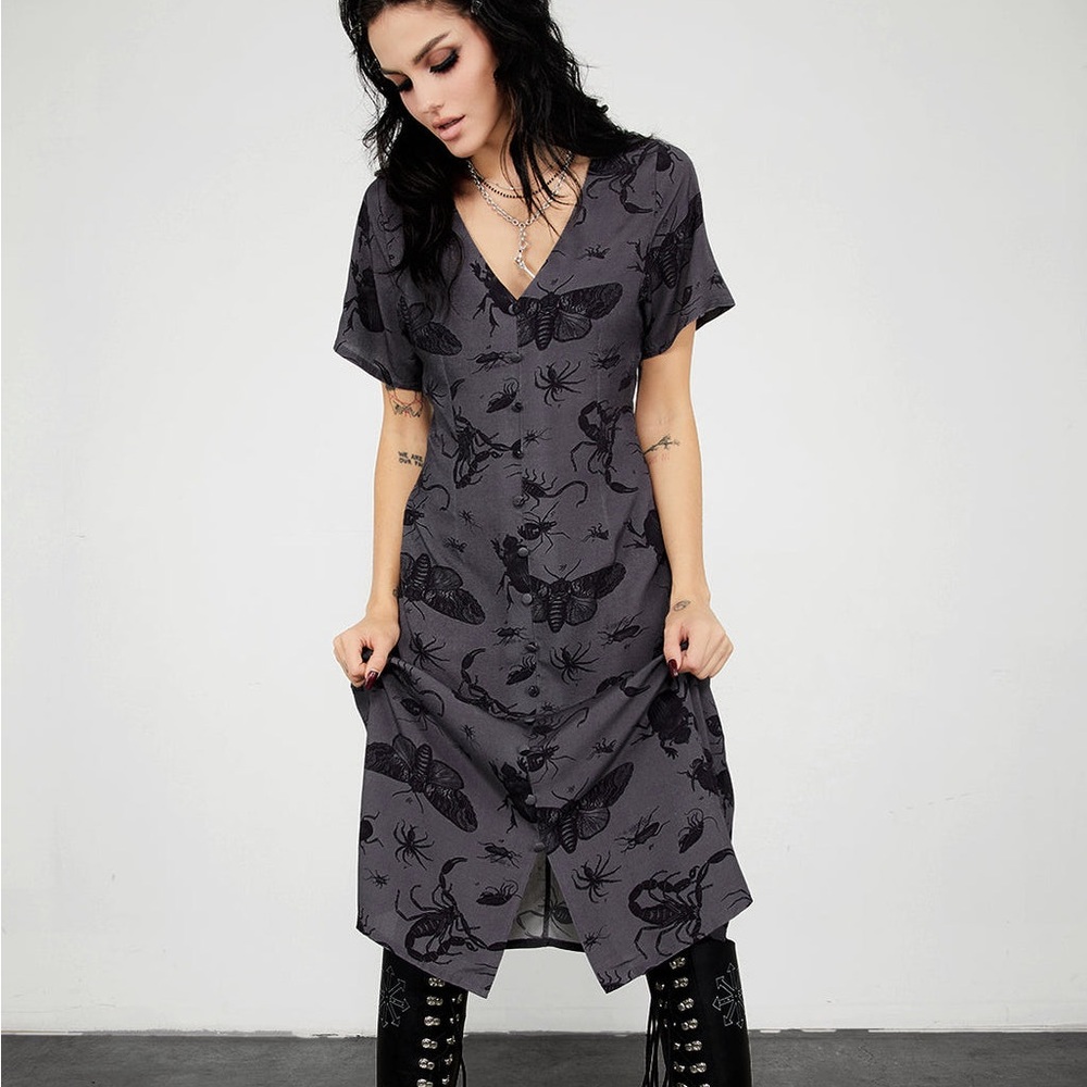 Disturbia Parasite Midi Dress UK 10 US 6